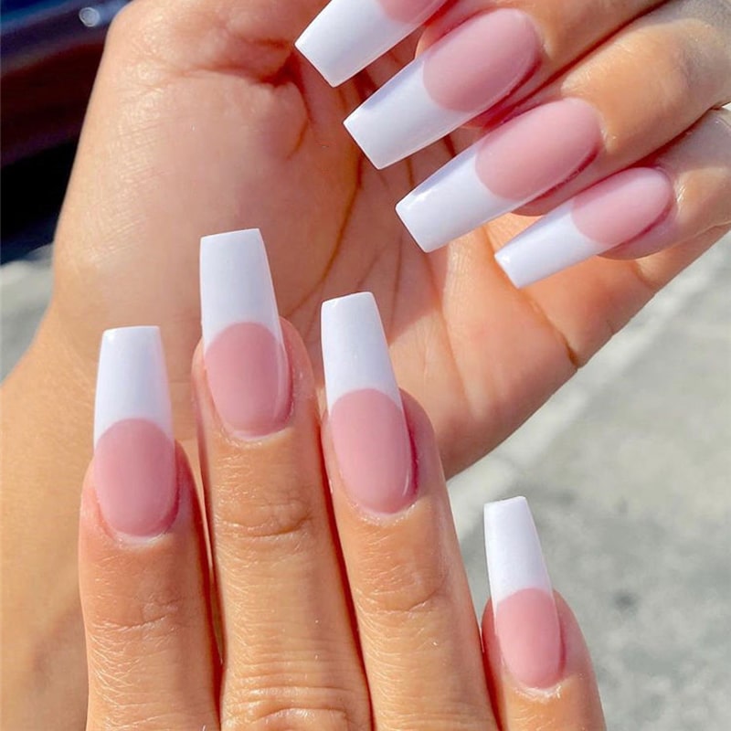 NiNa Nails - Ombre pink and white with chrome on the top.... | Facebook
